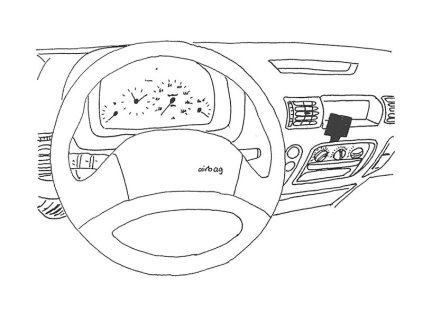 Konzole pro držák mobilního telefonu do Renault Master