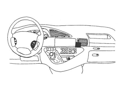 Konzole pro držák mobilního telefonu do Peugeot 806