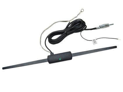 AM / FM vnitřní anténa na sklo - DIN konektor / exter. 12V