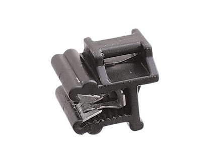 Příchytka stahovacího pásku na hranu / boční - vodorovné vedení