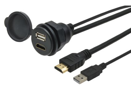 USB / HDMI zásuvka s kabelem