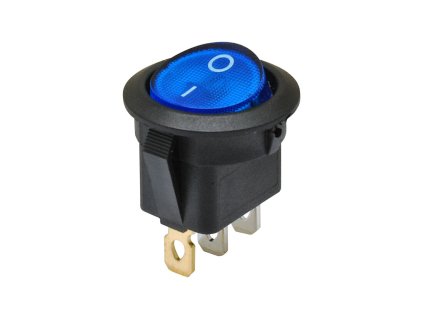 Kolébkový spínač - podsvícený - O / I = modře svítí