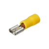 Faston konektor 6,3 mm poloizolovaný žlutý/ samice