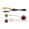 Adaptér 4pin (samec) / CINCH (video-samice) / DC