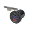 Adaptér 12V -> USB 2,4A + USB C + V-metr