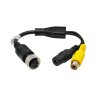 Adaptér pro parkovací kameru - 4pin (samice) / Cinch (samice) + DC