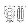 Průchodka 15 mm - gumová