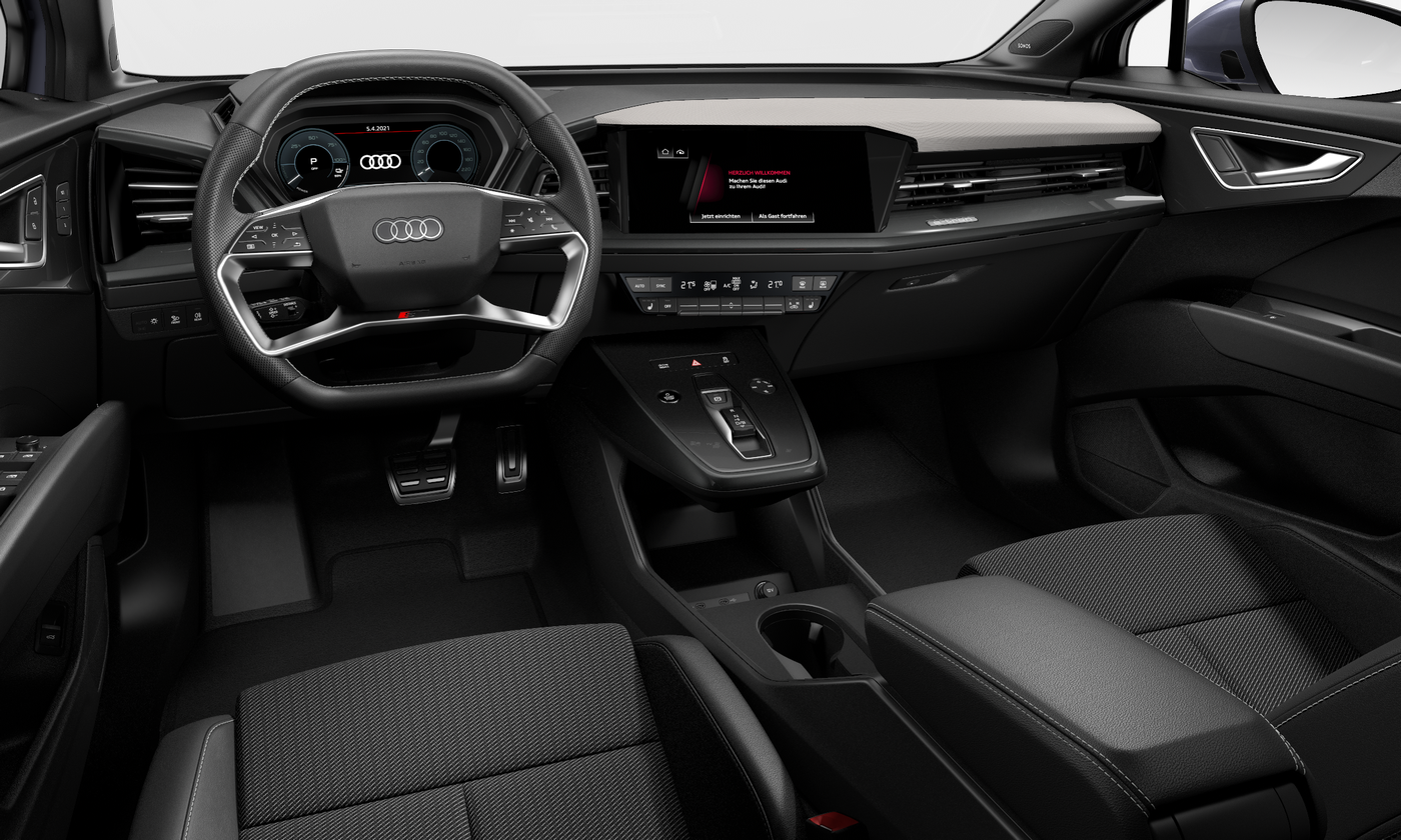 Audi Q4 e-tron 50 quattro S-line | nový elektromobil | moderní stylové městské SUV | čisté elektro auto pro každý den | první objednávky online | virtuální autosalon AUTOiBUY.com