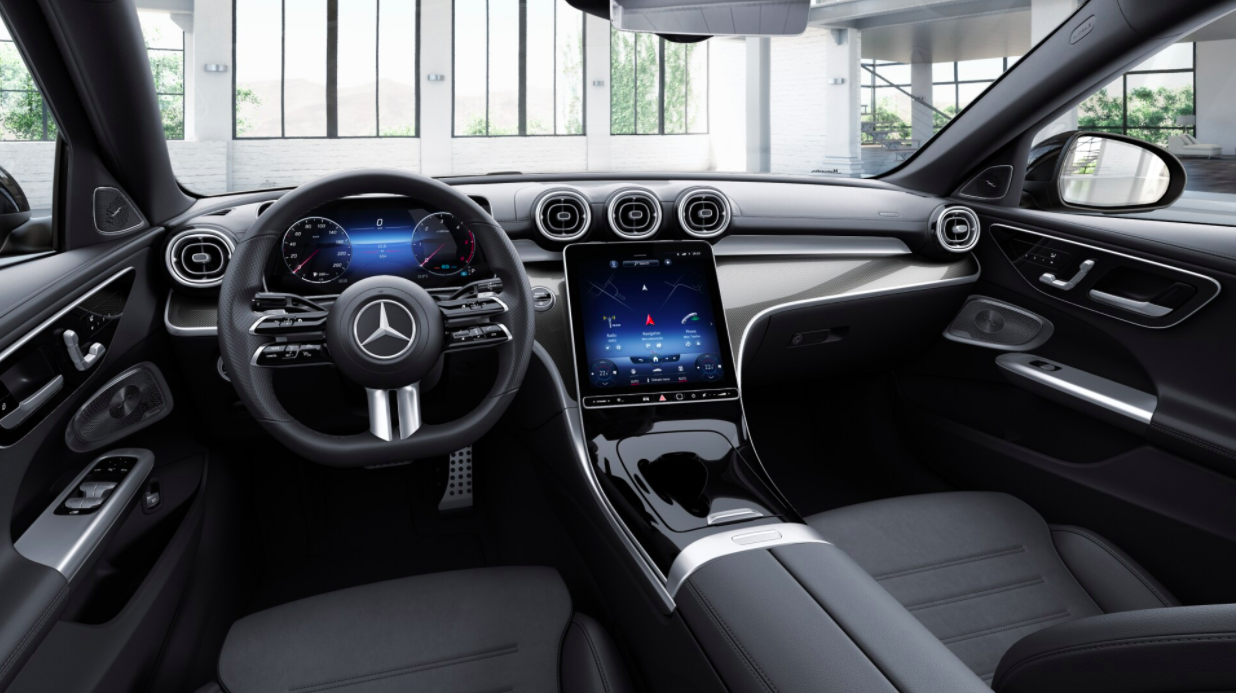 Mercedes C sedan 220d AMG | nový model 2021 | nové auto | první objednávky online | moderní stylový sportovní sedan | poprvé velký dotykový displej | nákup online AUTOiBUY.com