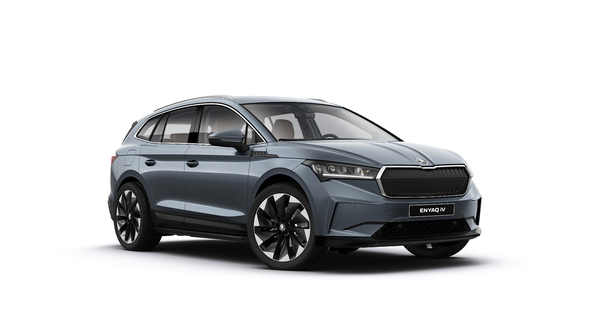 ŠKODA ENYAQ iV 80 - šedá Quartz metalíza - AUTOiBUY.com - online autosalon