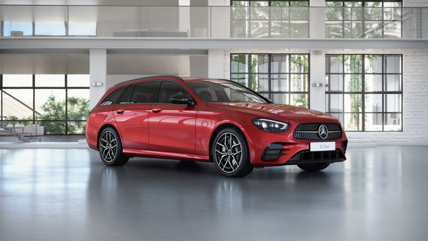 Produkt MERCEDES-BENZ E KOMBI 220d 4matic AMG - červená Hyacinth metalíza