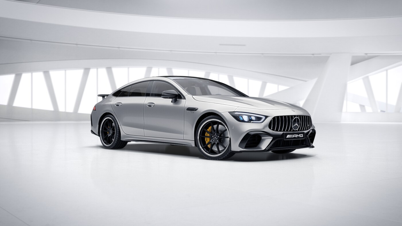 MERCEDES AMG GT 63 S 4MATIC+ 4-DOOR COUPÉ - stříbrná Iridium metalíza