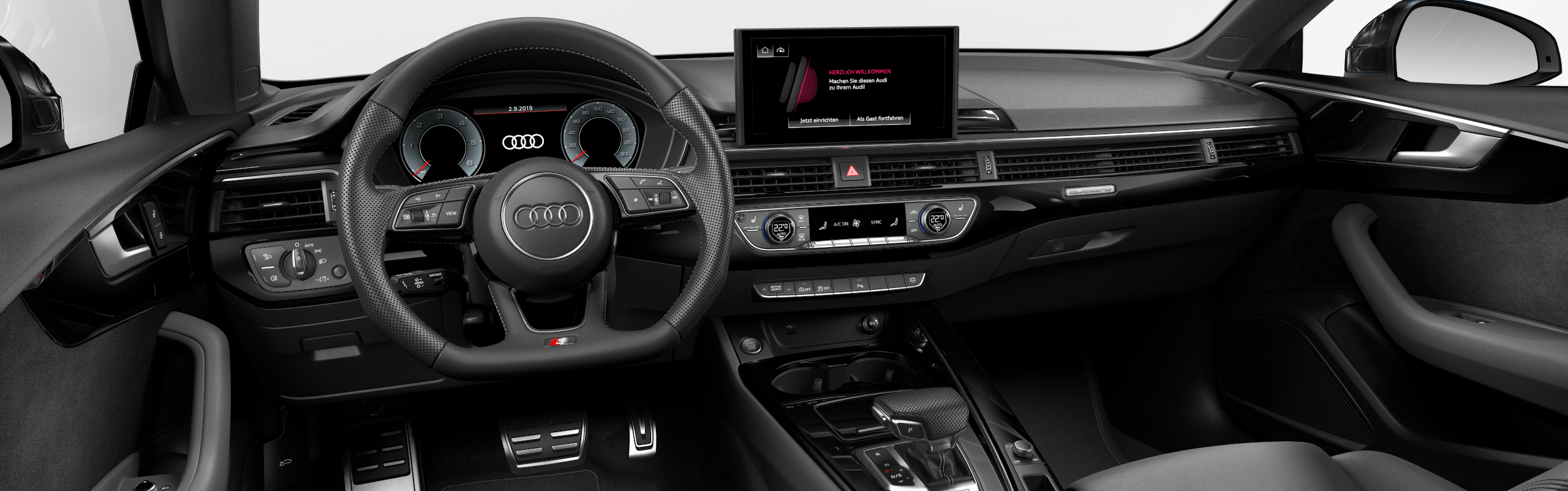 AUDI A5 SPORTBACK 45 TFSI QUATTRO S-TRONIC S-LINE - bílá Gletscher metalíza