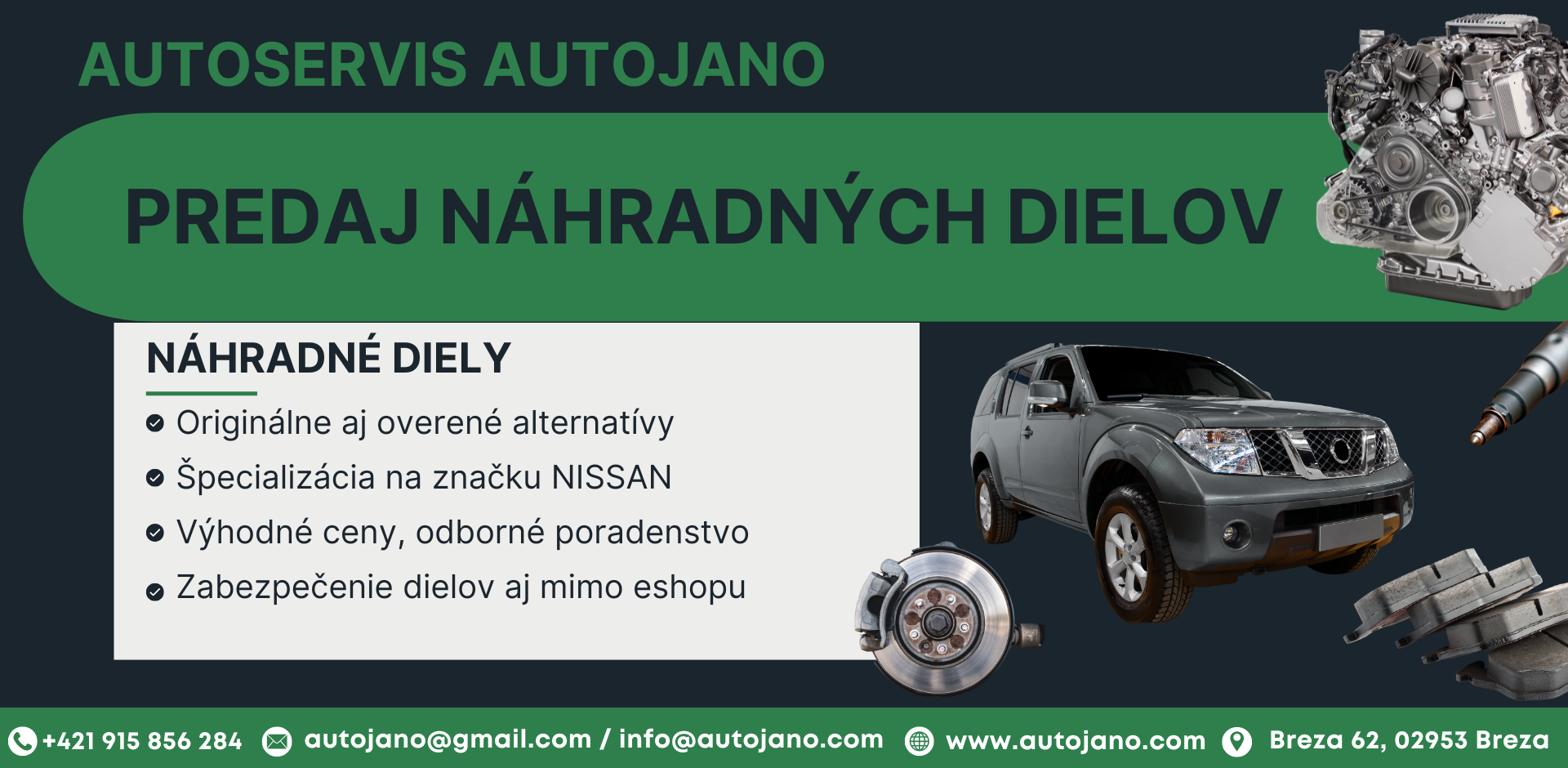 predaj náhradných dielov