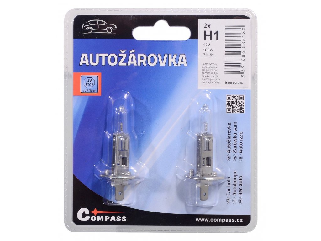 84978 zarovka 12v h1 100w p14 5s blister 2ks
