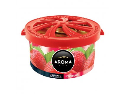 77204 1 osvezovac aroma car organic 40g strawberry