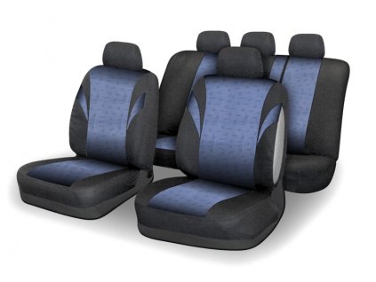 73256 6 potahy sedadel sada 9ks poly modre airbag