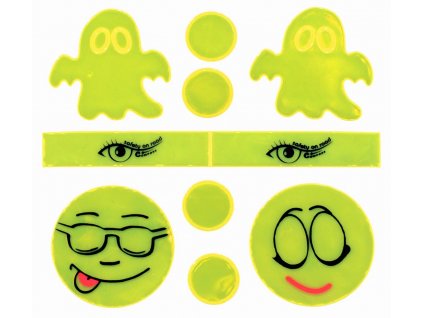59882 3 set reflexni samolepky s o r