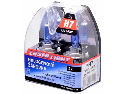 61862 1 zarovka 12v h7 100w px26d white laser 2ks