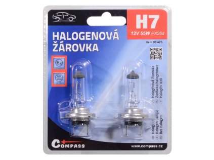 61682 3 zarovka 12v h7 55w px26d blister 2ks