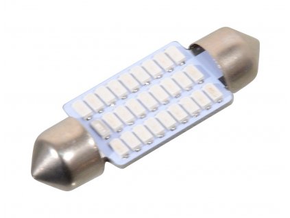 73682 3 zarovka 27 smd led 12v suf sv8 5 38mm modra