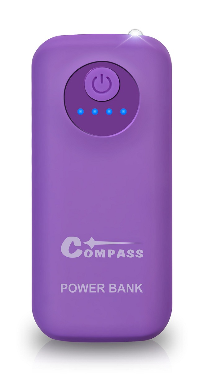 Compass POWER BANK 5200mAh + 30cm kabel