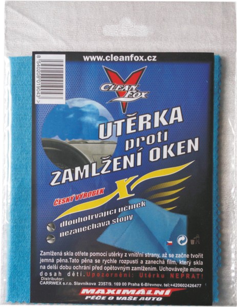 Clean Fox Utěrka proti mlžení oken