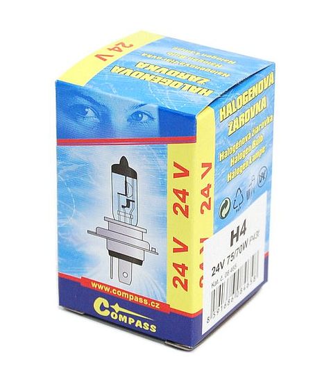 Compass Žárovka 24V H4 75/70W P43t box