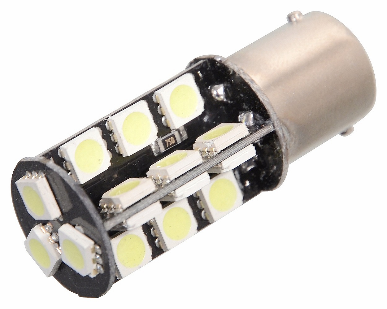 Compass Žárovka 27 SMD LED 12V Ba15S s rezistorem CAN-BUS ready bílá