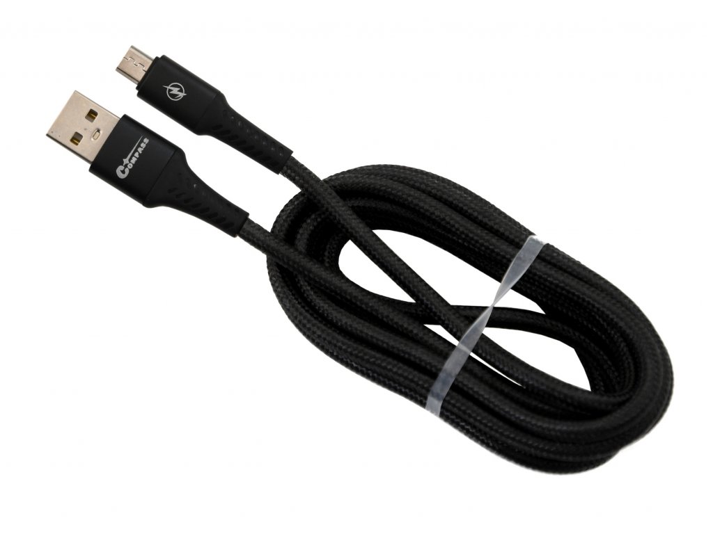Compass Datový a nabíjecí kabel SPEED USB-A / micro USB 480 Mb/s 1,5m