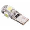 73649 5 zarovka 5 smd led 12v t10 s rezistorem can bus ready bila