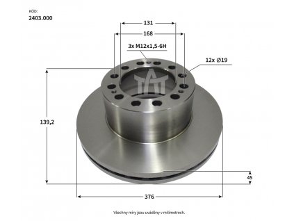 141 kotouc brzdovy saf skrb 9019 19 5