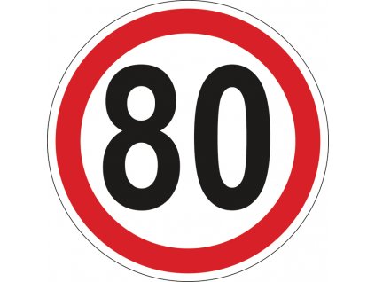 729 samolepka reflexni 80 km h