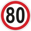 729 samolepka reflexni 80 km h