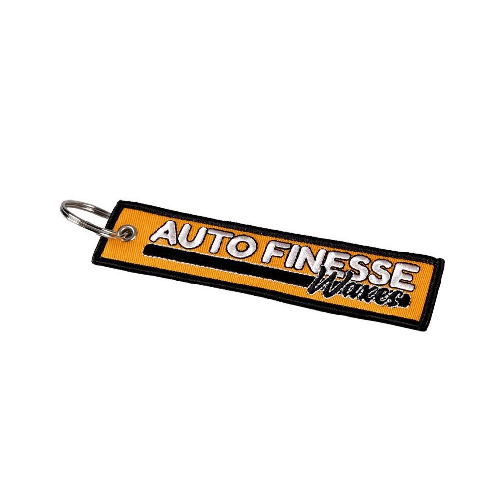 Přívěsek na klíče Auto Finesse Retro Race Tag V2 - oranžový