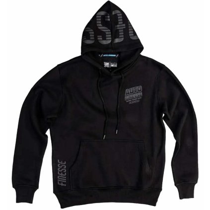 Mikina s kapucí Auto Finesse Triple Black velikost XL