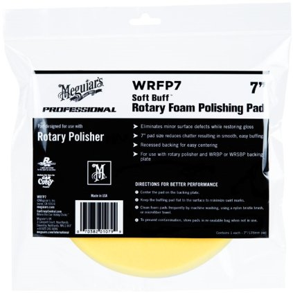 Meguiar's Soft Buff Rotary Foam Polishing Disc 7" / 175 mm - lešticí kotouč pro rotační leštičku (střední), 7palcový