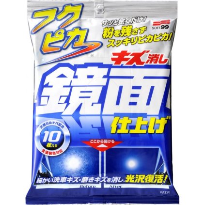 Soft99 FUKUPIKA WASH & WAX 12 wipes ubrousky pro mytí a voskování bez vody