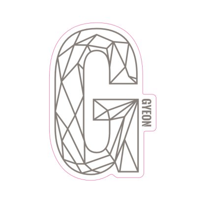 Gyeon G Sticker Silver 100x65.6 mm