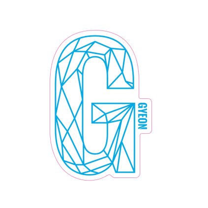 Gyeon G Sticker Blue 100x65.6 mm