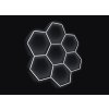 Kompletní LED hexagonové svítidlo, velikost: 7 elementů 238 x 252 cm, teplota chromatičnosti: denní bílá 4500 K