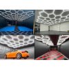 Kompletní LED hexagonové svítidlo, velikost: 7 elementů 238 x 252 cm, teplota chromatičnosti: denní bílá 4500 K