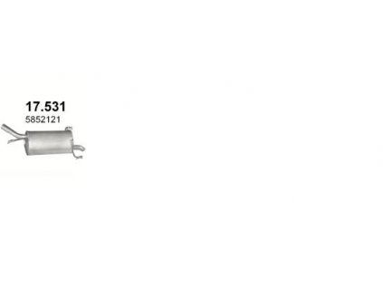 27723 zadni dil vyfuku opel corsa c