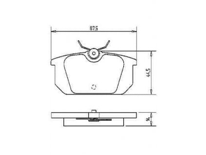 Brzdové desky zadní Lancia Dedra, Delta II