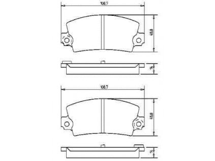 Brzdové desky zadní Renault 17, 18,21, 25, 30, Espace I,II, Fuego