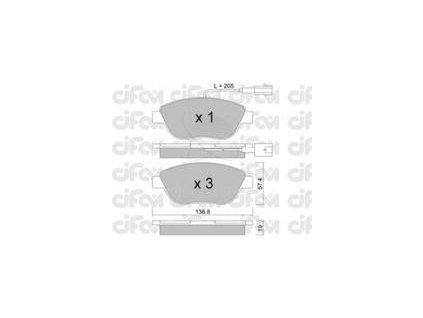 Brzdové desky přední Fiat 500, Doblo, Idea, Linea, Punto / Grande Punto, Stilo