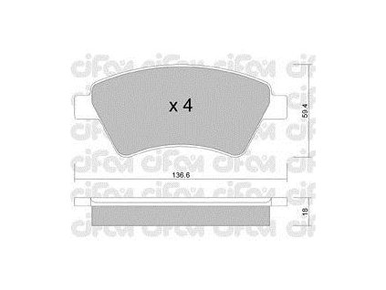 Brzdové desky přední Renault Grand Scénic II, Kangoo, Megane II, Scénic II