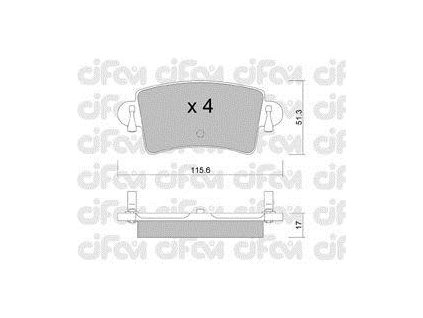 Brzdové desky zadní Renault Master II,III