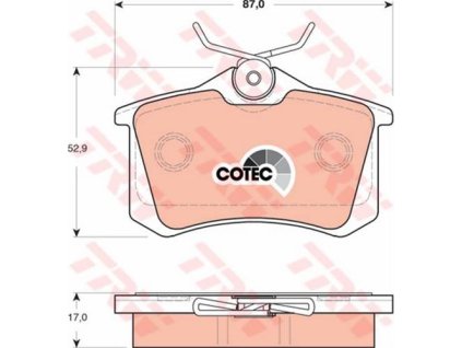 37632 brzdove desticky zadni peugeot 807 partner