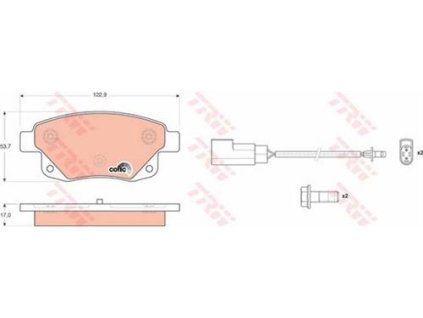 37701 brzdove desticky zadni ford transit 2006
